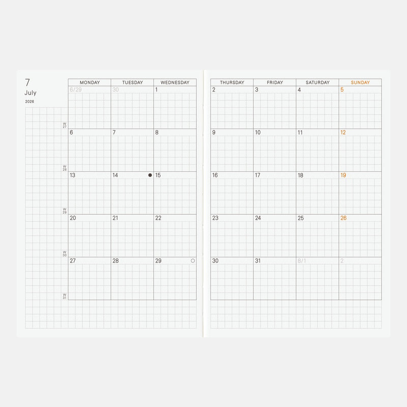 [Hobonichi 2026] Planner Book (A6 / English)