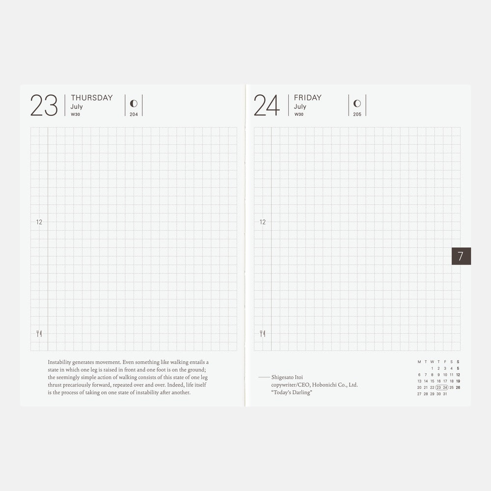 [Hobonichi 2026] Planner Book (A6 / English)