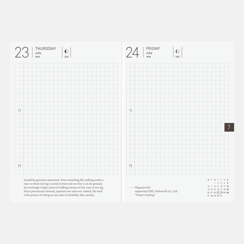 [Hobonichi 2026] Planner Book (A6 / English)