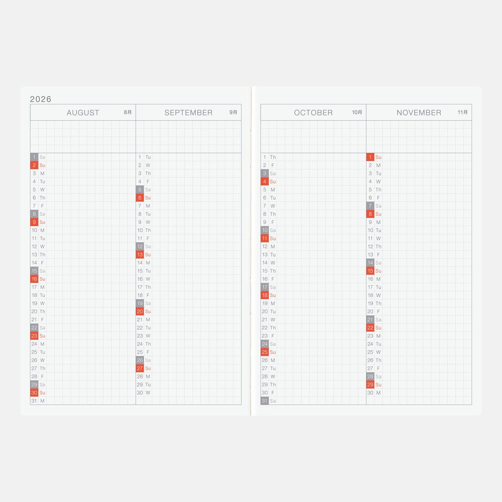 [Hobonichi 2026] Original Book (A6 / English)