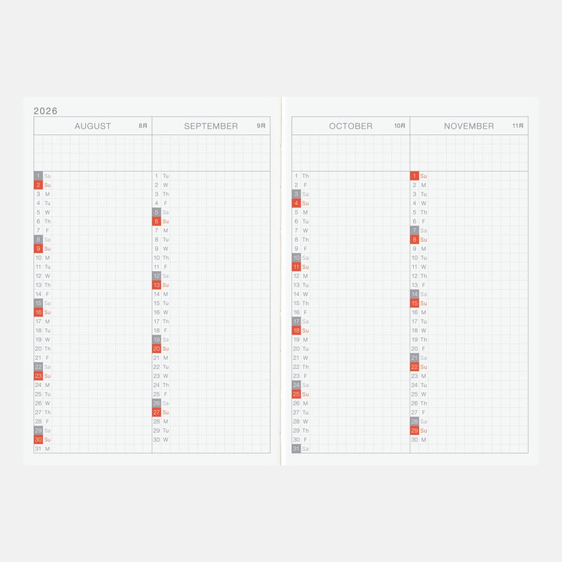 [Hobonichi 2026] Original Book (A6 / English)
