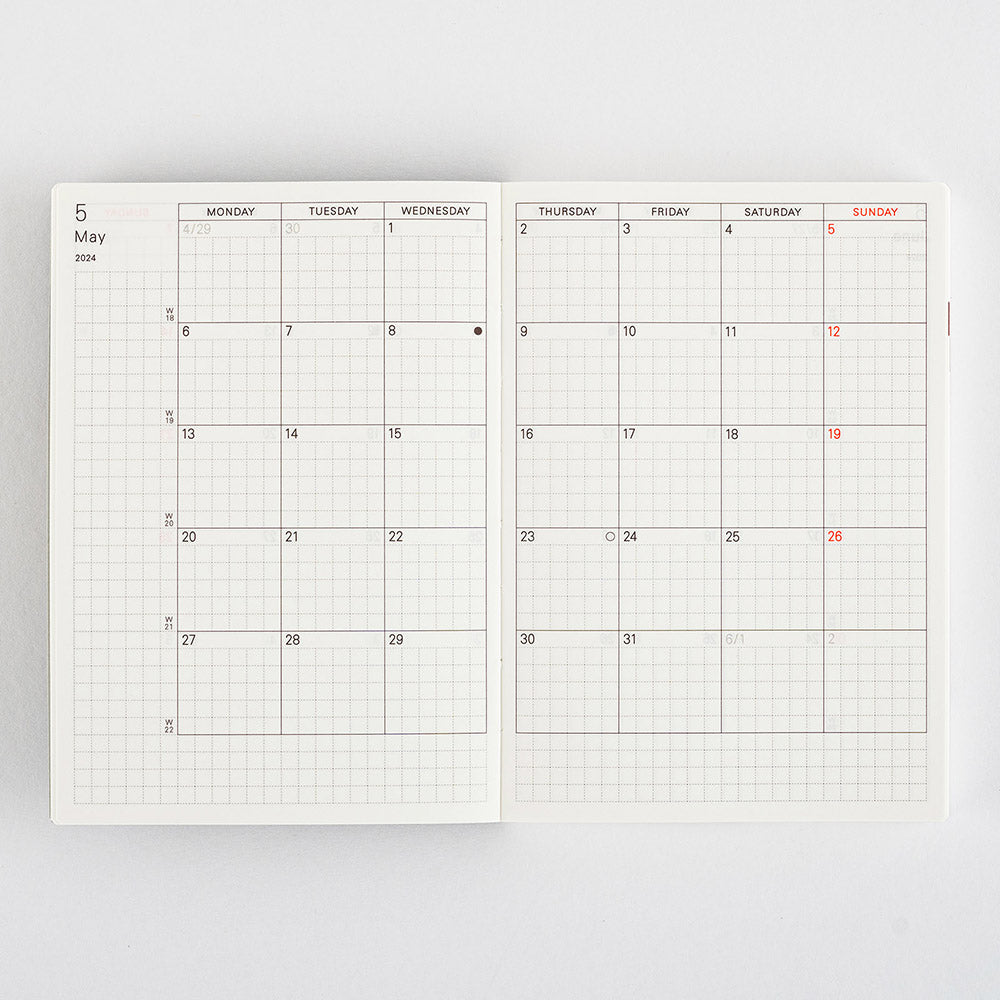 [Hobonichi 2024] Planner Book (A6 / English)