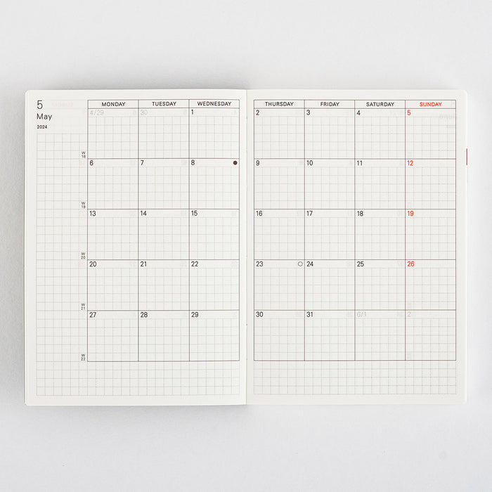 [Hobonichi 2024] Planner Book (A6 / English)