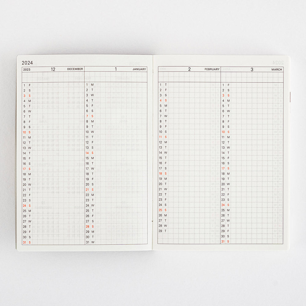 [Hobonichi 2024] Planner Book (A6 / English)