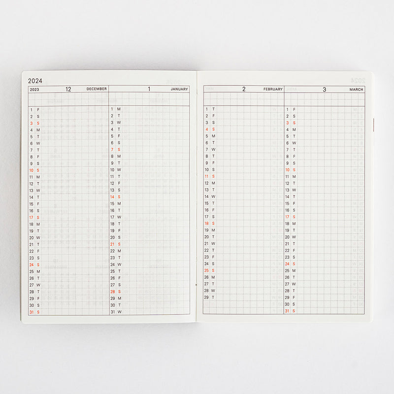 [Hobonichi 2024] Planner Book (A6 / English)