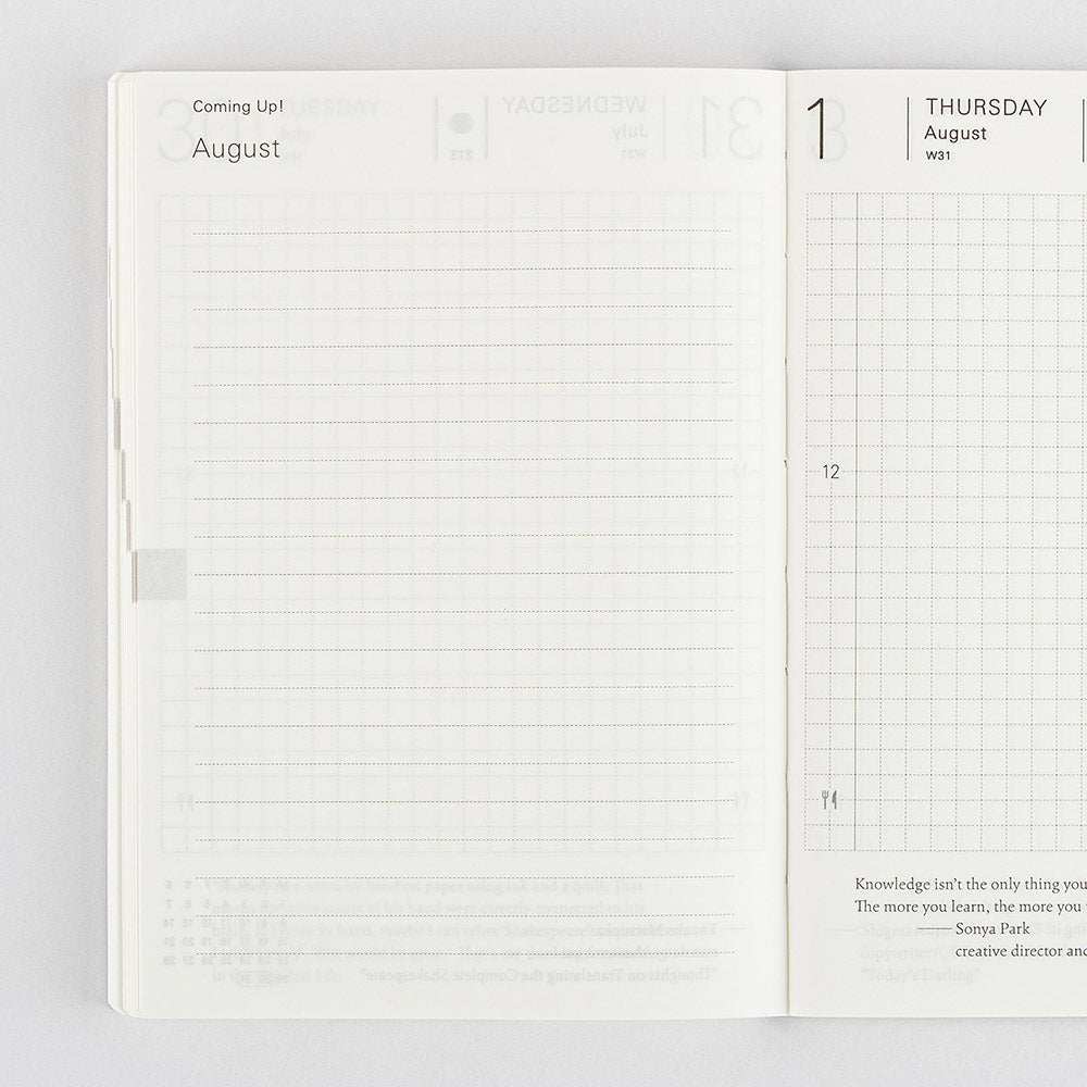 [Hobonichi 2024] Planner Book (A6 / English)