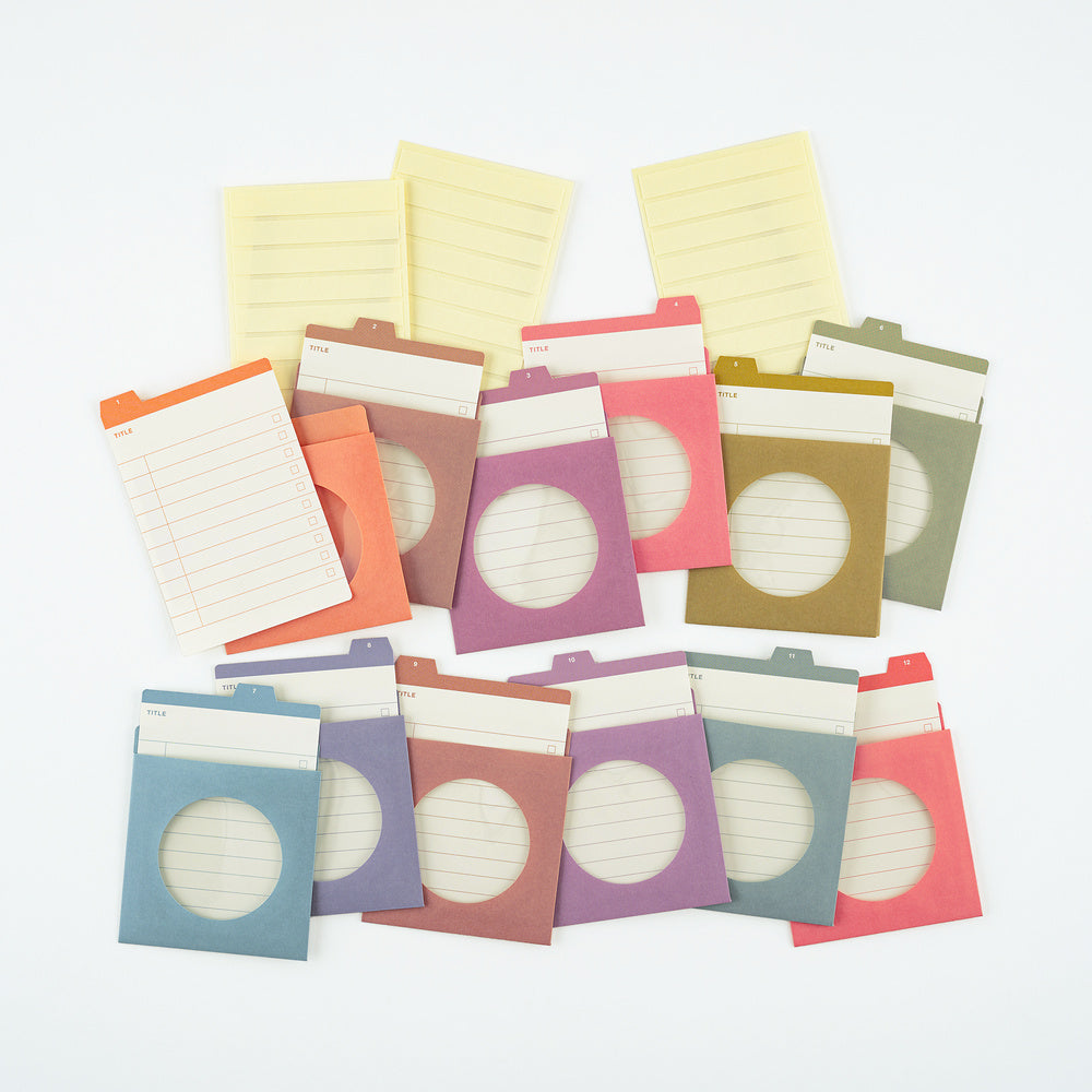 [Hobonichi] TSUKI no IRO: 12 Month Index Pockets