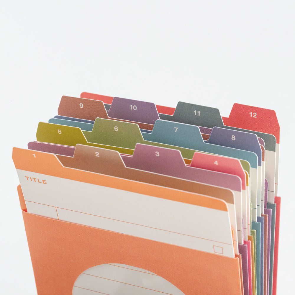 [Hobonichi] TSUKI no IRO: 12 Month Index Pockets