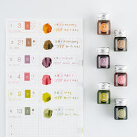 [Hobonichi] Kakimori x TSUKI no IRO: Mini Ink Bottle Set