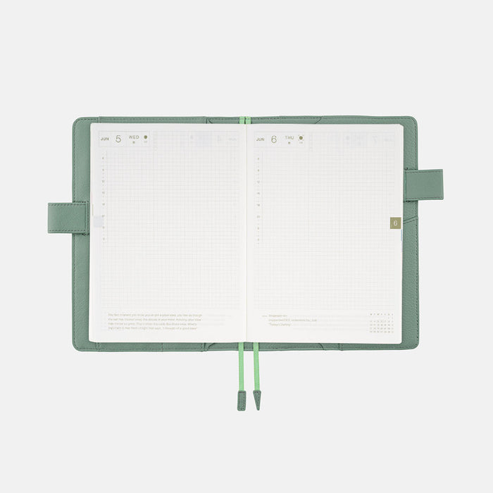 [Hobonichi Cover] Water Green Leather (A5)