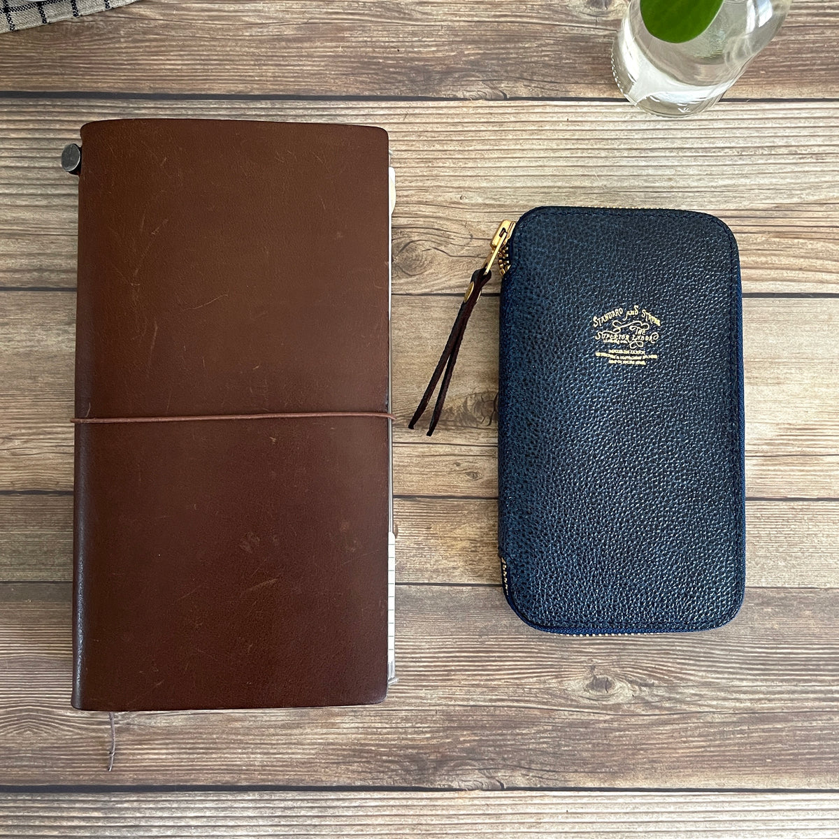 [TSL] Kurozan Leather Zip Pen Case // Indigo