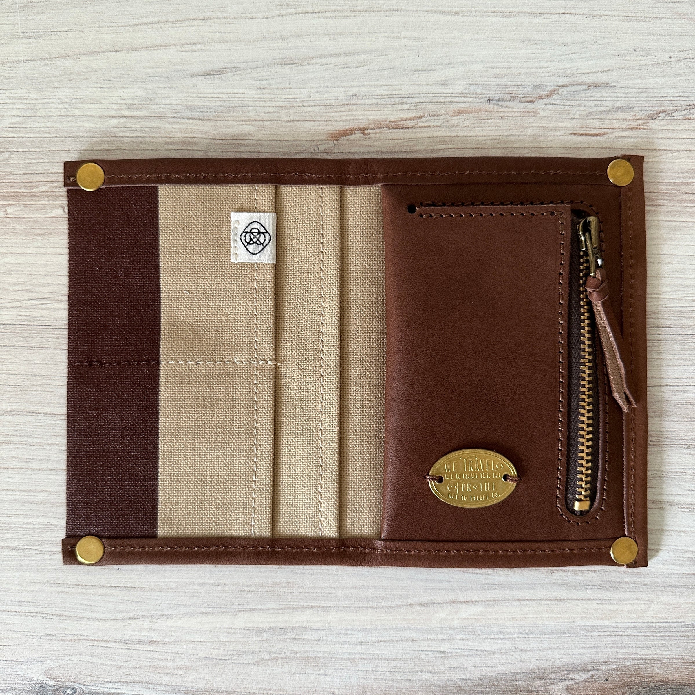 Epi Leather & Italian Buttero Passport Wallet