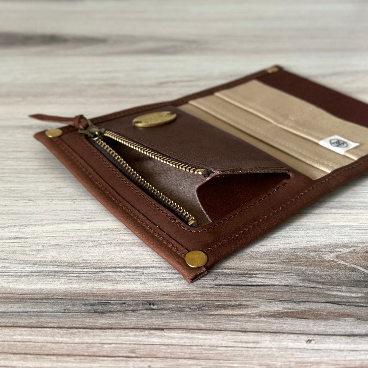 Benjamin Leather Passport Wallet | Mission Mercantile Walnut