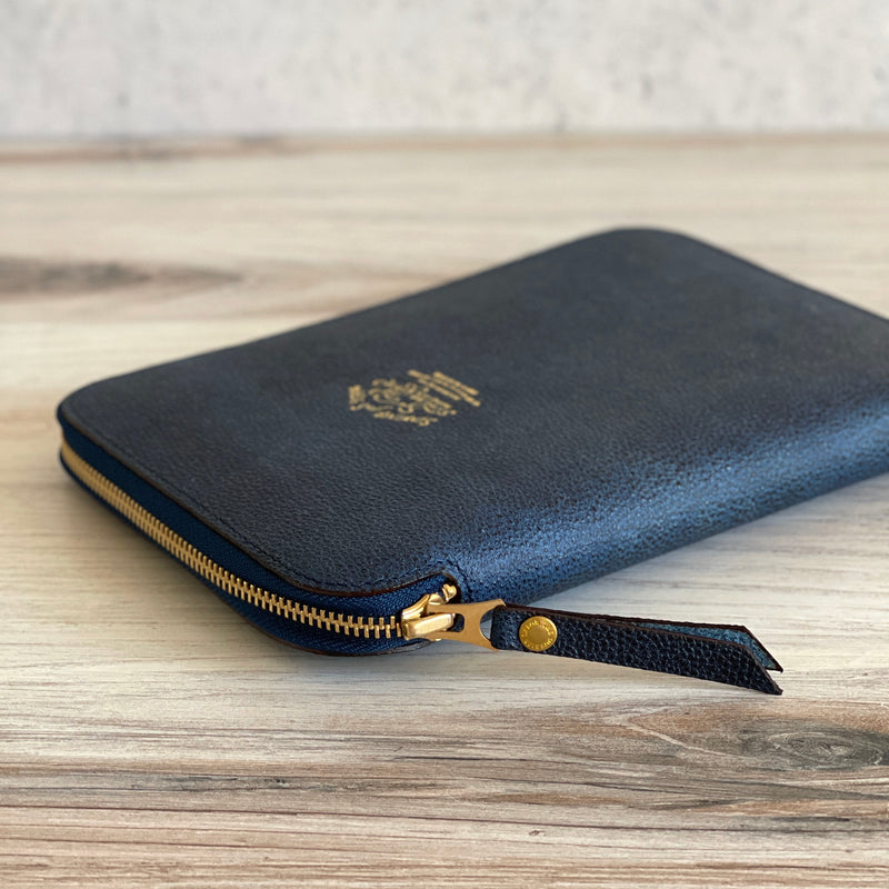 [TSL] Kurozan Leather Zip Organizer // Indigo