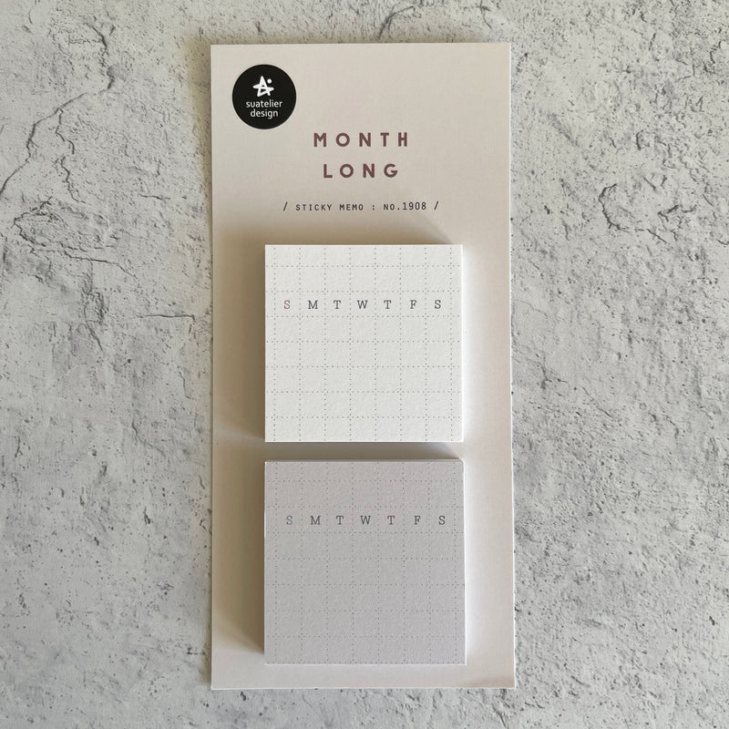 [Suatelier Sticky Note] Month Long