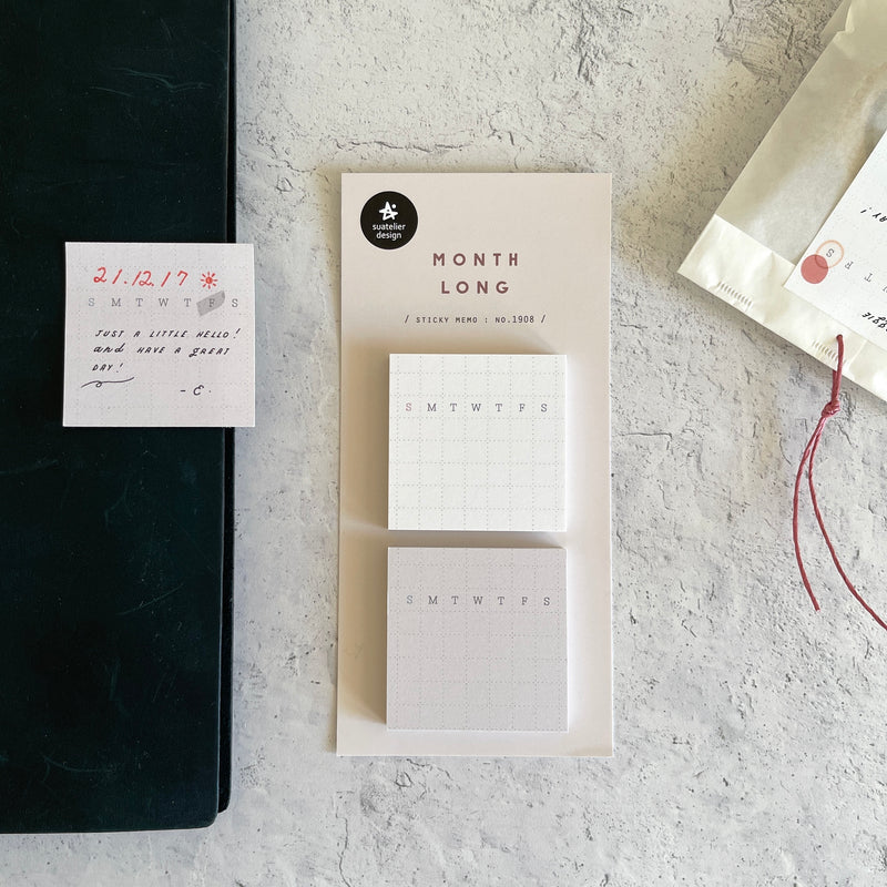 [Suatelier Sticky Note] Month Long