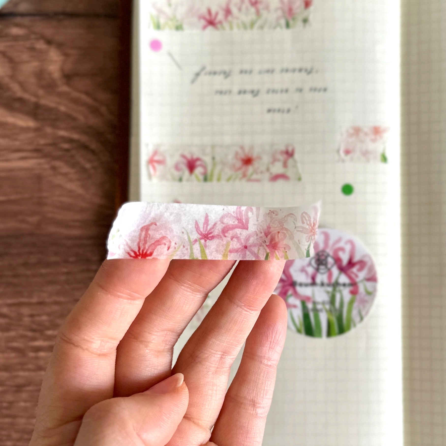 【新品】neru design kozara BRUNT LILY BLACK① BK Original Tape] No.028 Nerine Lilies – Baum-kuchen