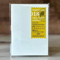 [TRC] 018 // Accordion Fold Paper (Passport)