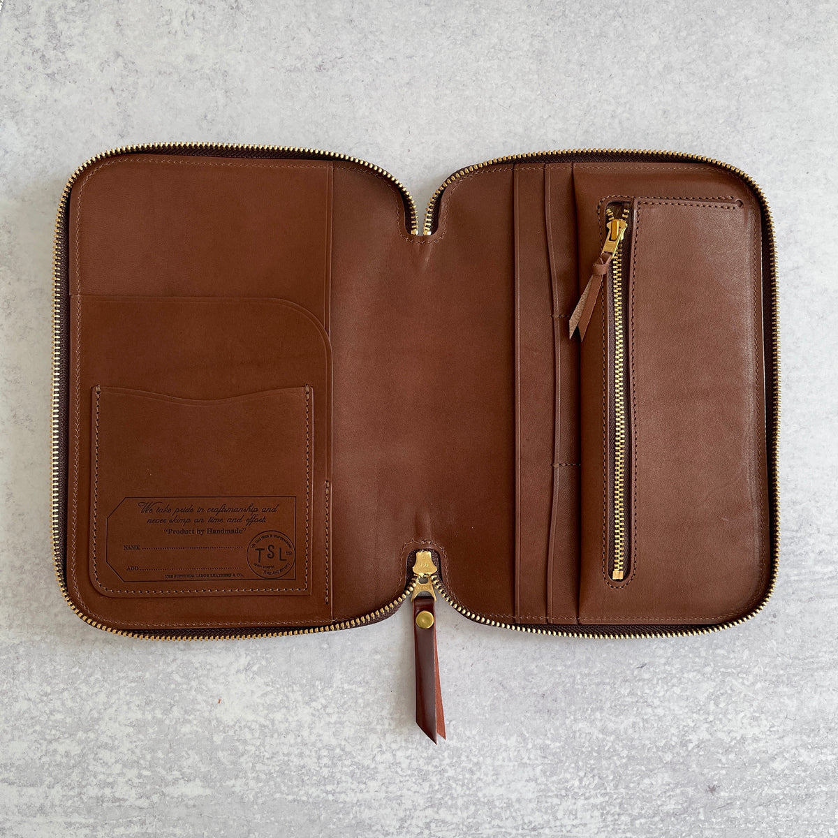 TSL] Cordovan Leather Zip Pen Case – Baum-kuchen