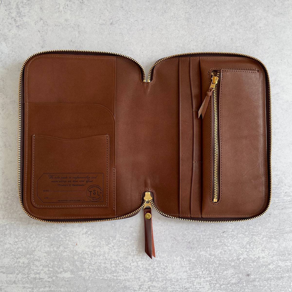 [TSL] Cordovan Zip Organizer // Burgundy