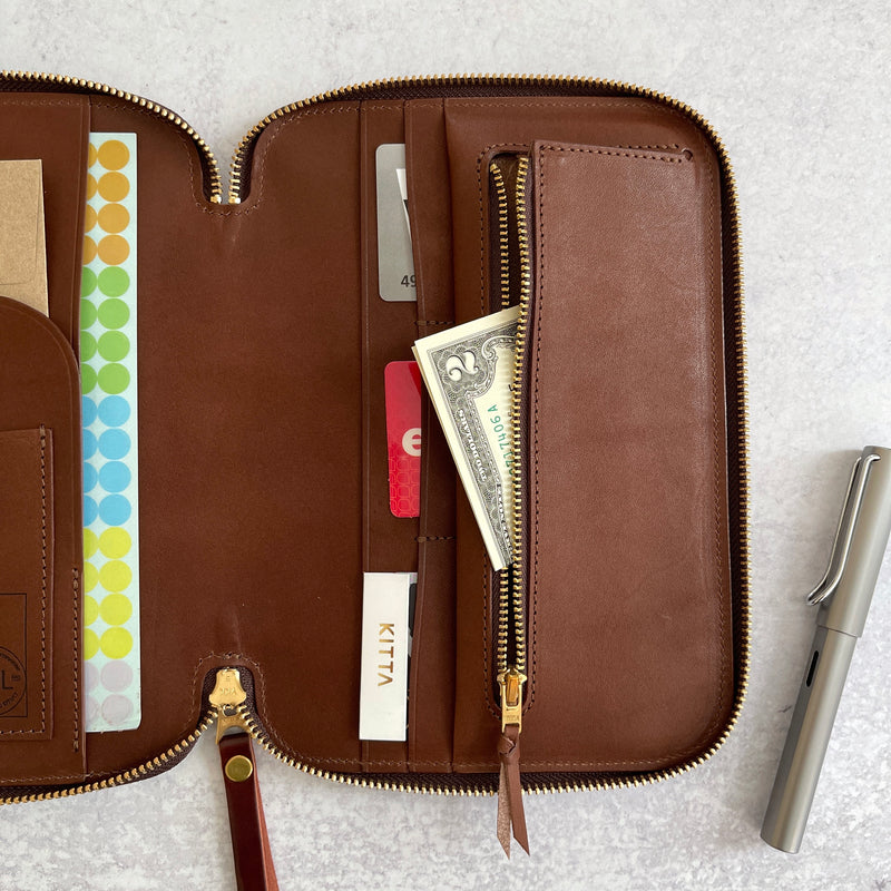 [TSL] Cordovan Zip Organizer // Burgundy