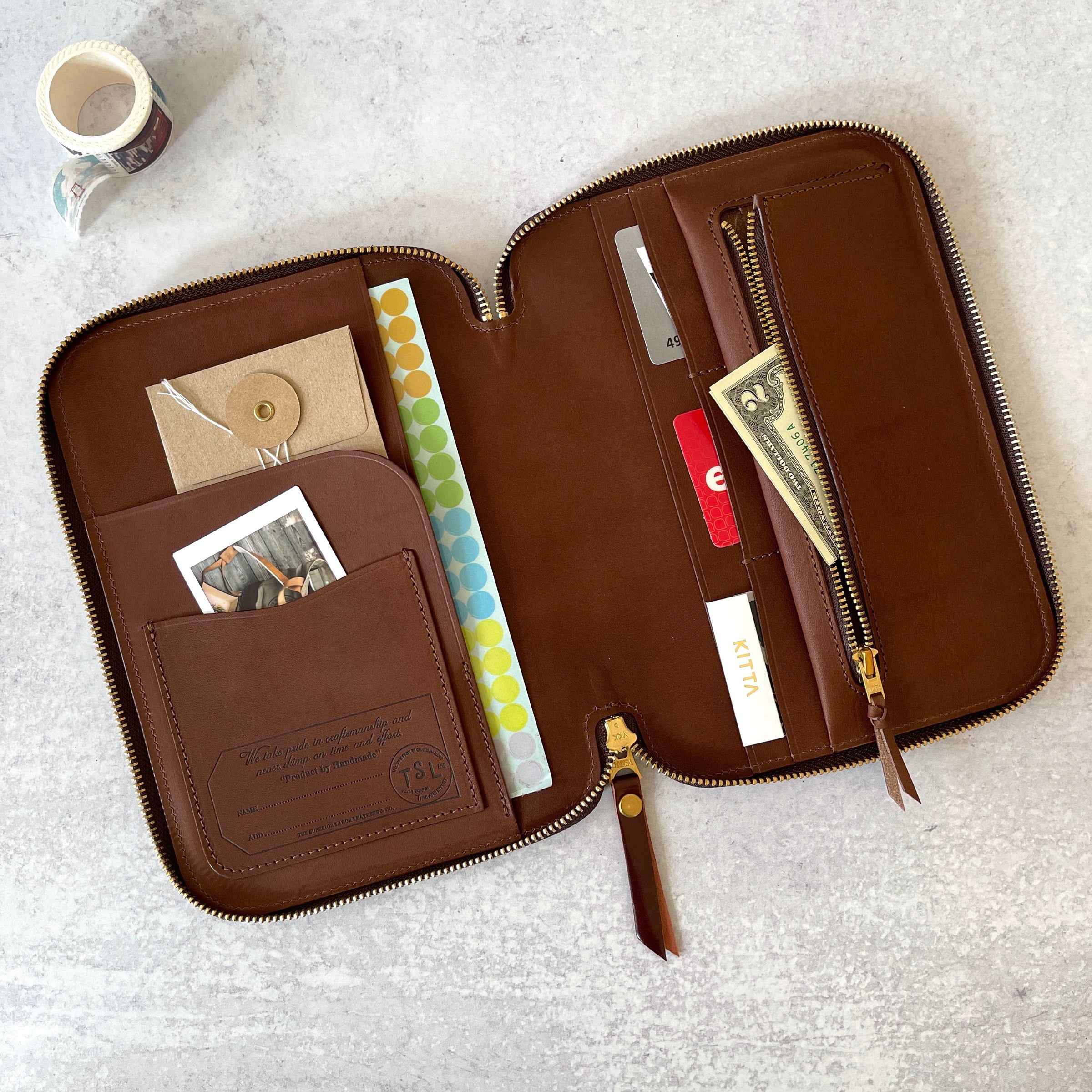 TSL] Cordovan Leather Zip Pen Case – Baum-kuchen