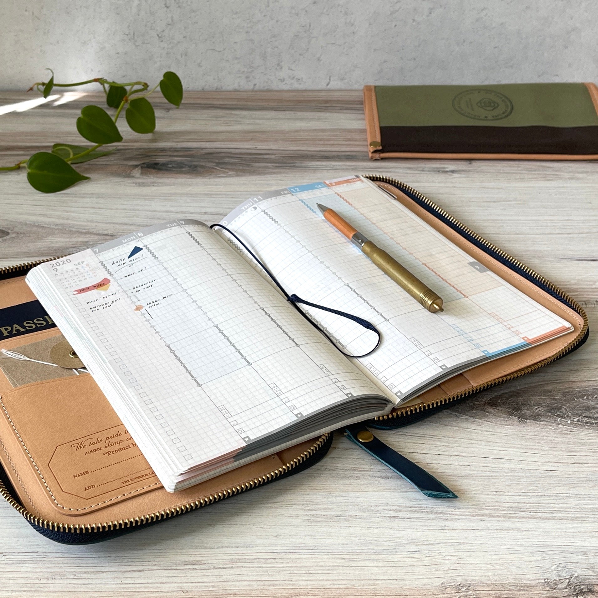 TSL] Cordovan Zip Organizer // Blue – Baum-kuchen