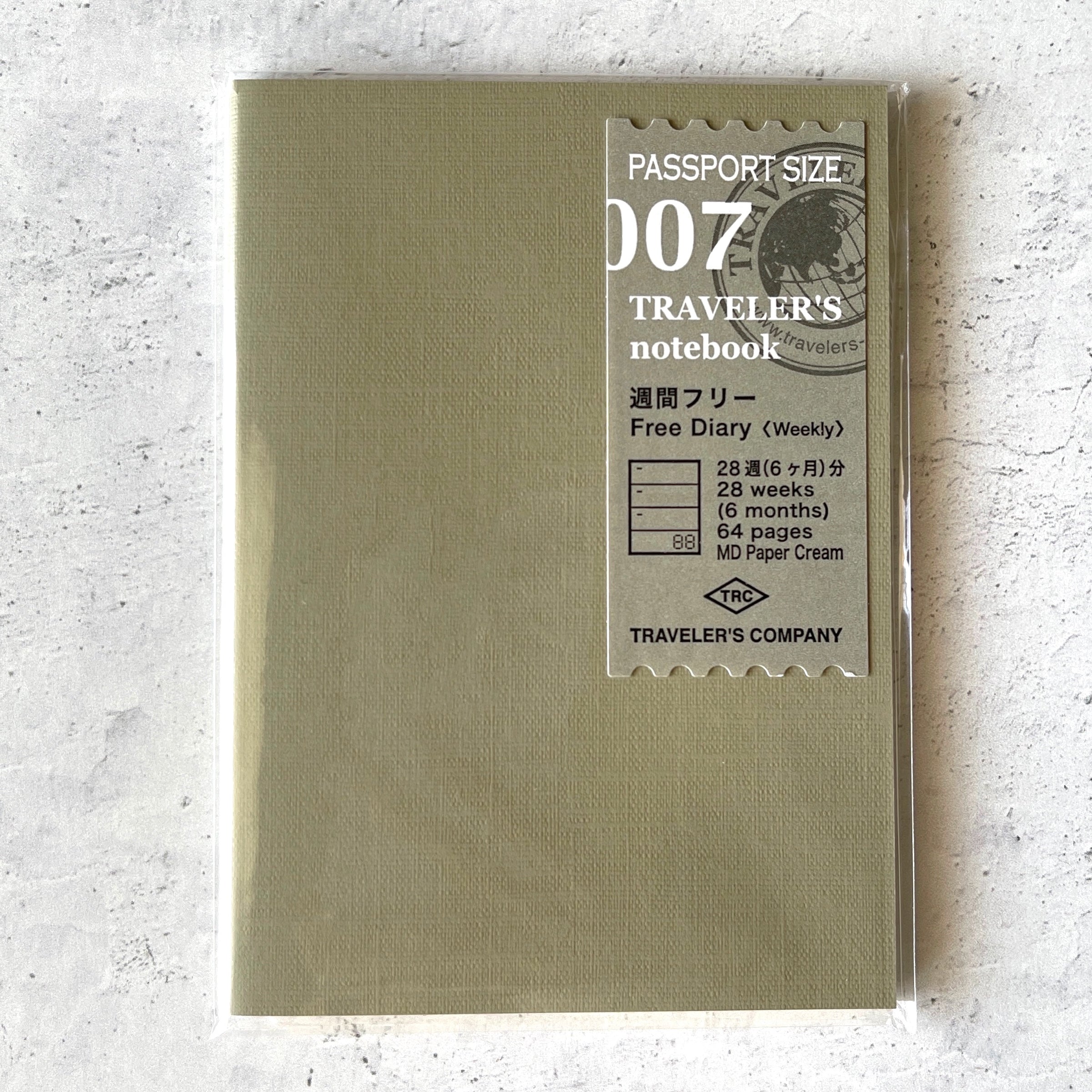 Sharkbang TN Passport TRAV SIM Traveler's Notebook Blank Refill Paper  Journals Agenda Planner Bandage Dairy Book Stationery