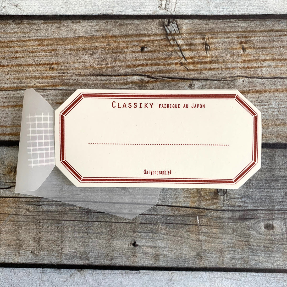 [Classiky] Letterpress Gummed Label