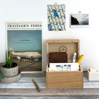 [Classiky] Chestnut Postcard Box