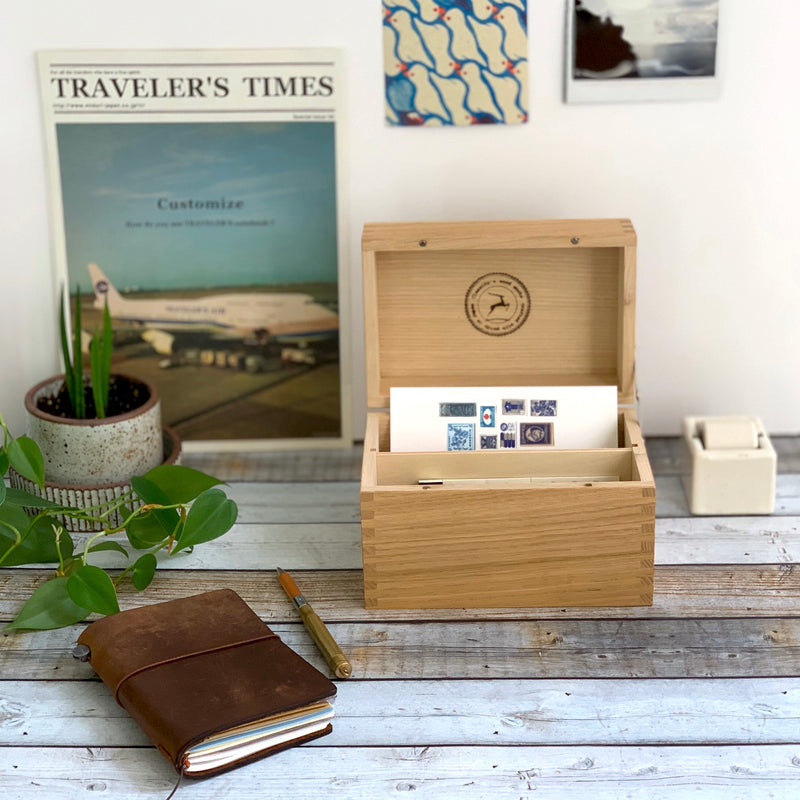 [Classiky] Chestnut Postcard Box
