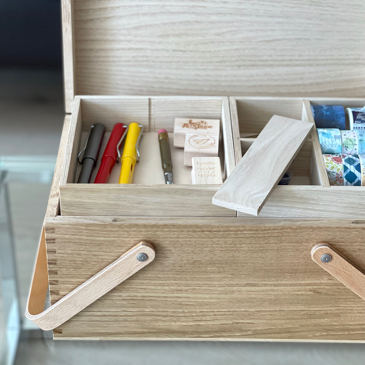 Classiky Chestnut wood Sewing Box - NOMADO Store