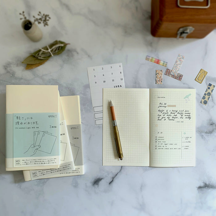 [MD] LIGHT Notebook - pack of 3 (B6 Slim)