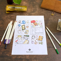 [BK Original Coloring Page] Journaling Time (PDF Download)