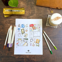 [BK Original Coloring Page] Journaling Time (PDF Download)