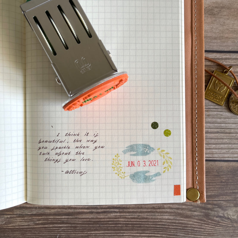 [Mizushima Stamp] Date Stamp with Frame