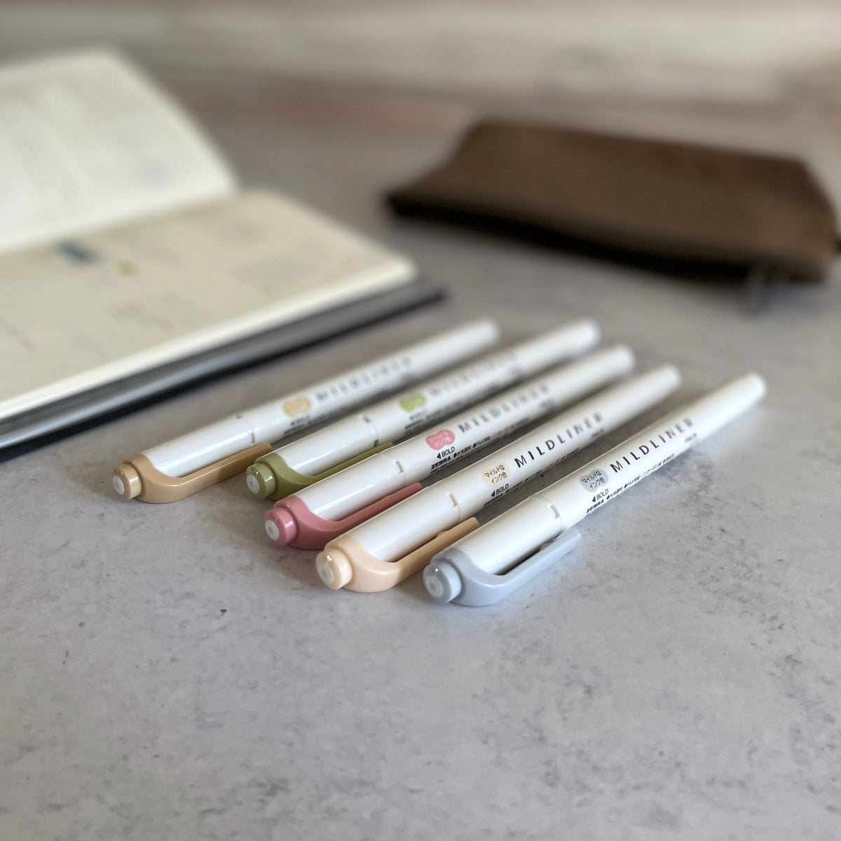 [Mildliner] Highlighter Pen "Natural" (set of 5 colors)