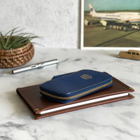 [TSL] Leather Zip Pen Case // Summer Blue [LIMITED EDITION]