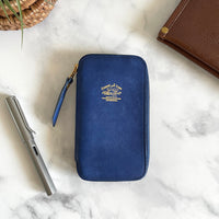 [TSL] Leather Zip Pen Case // Summer Blue [LIMITED EDITION]