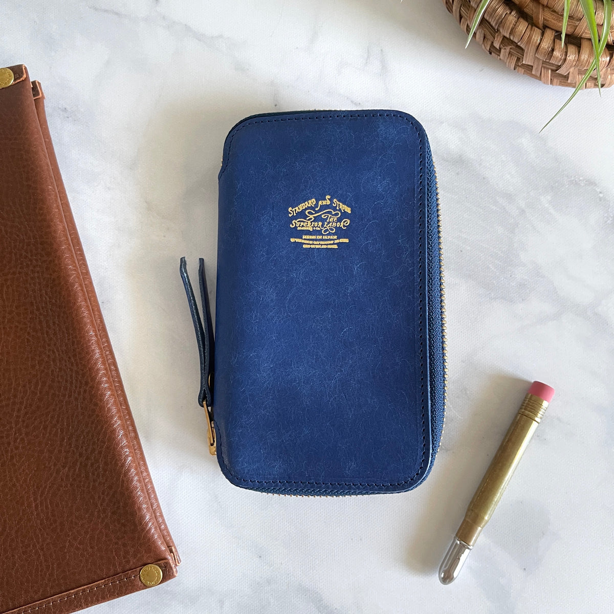 TSL] Cordovan Leather Zip Pen Case – Baum-kuchen