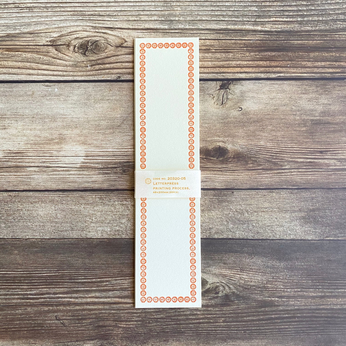 [Classiky]Letterpress Folded Memo Card