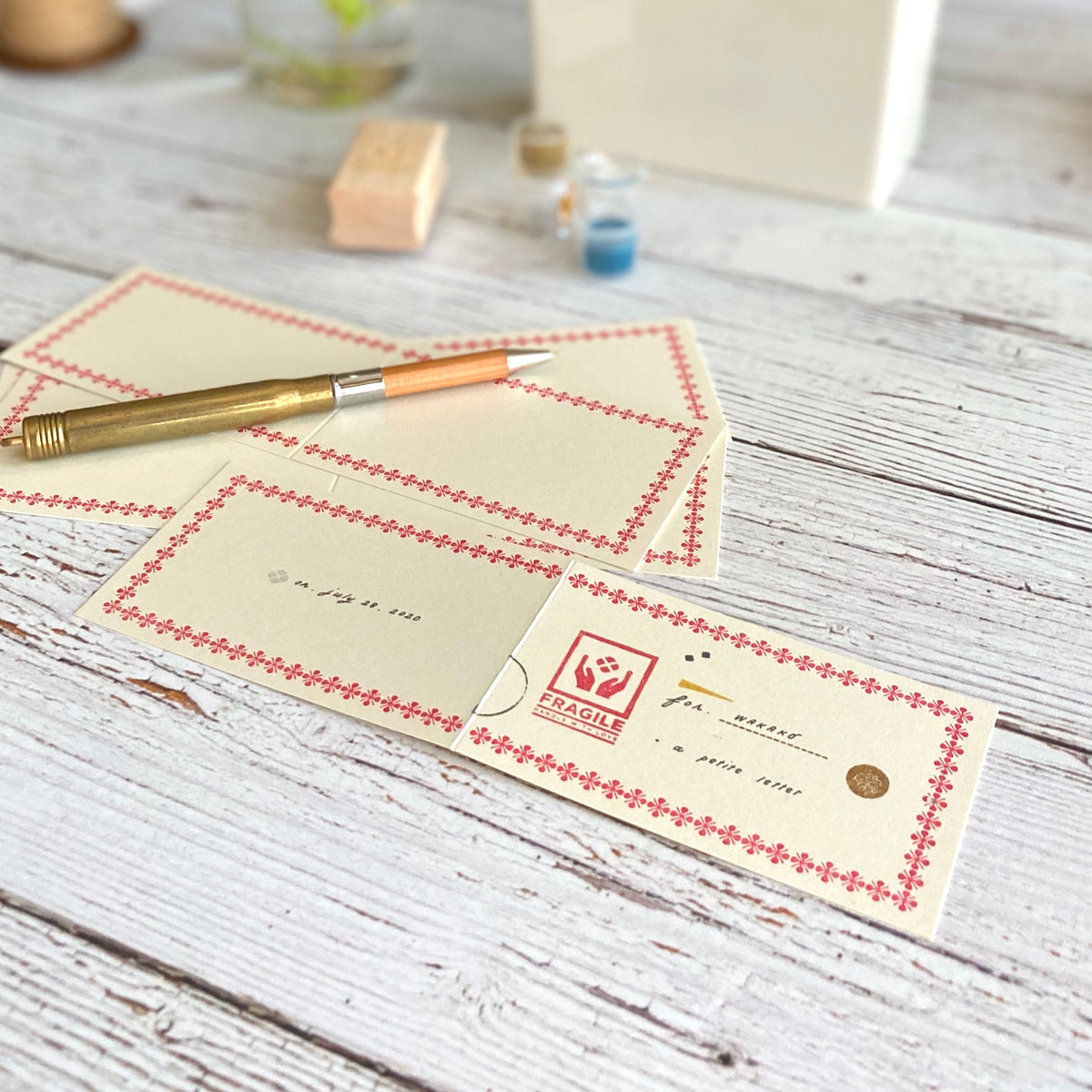 [Classiky]Letterpress Folded Memo Card