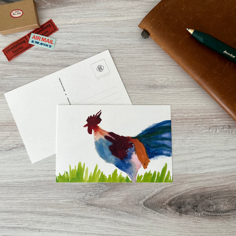 [BK Original Postcard] Rooster by Coco