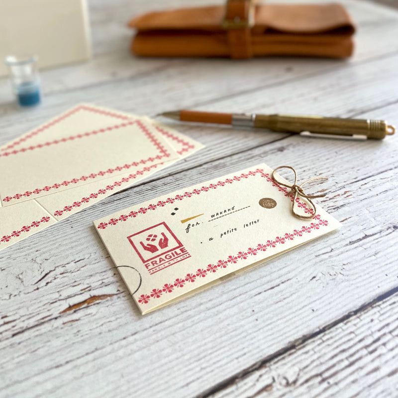 [Classiky]Letterpress Folded Memo Card