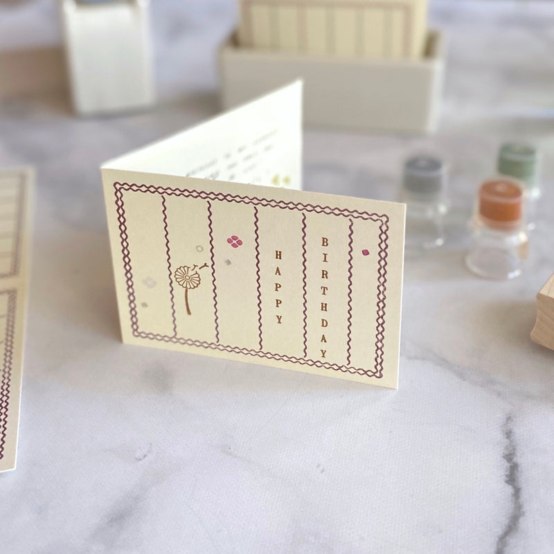 [Classiky]Letterpress Folded Memo Card