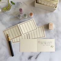 [Classiky]Letterpress Folded Memo Card