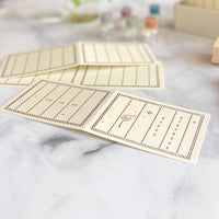 [Classiky]Letterpress Folded Memo Card