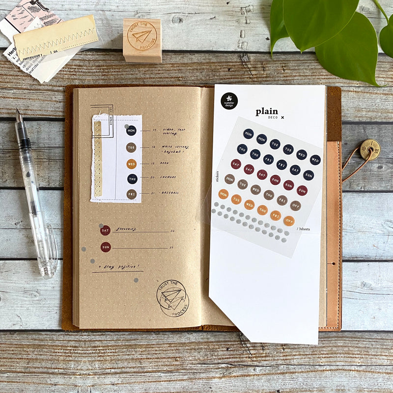 [Suatelier Stickers] plain.28 weekly