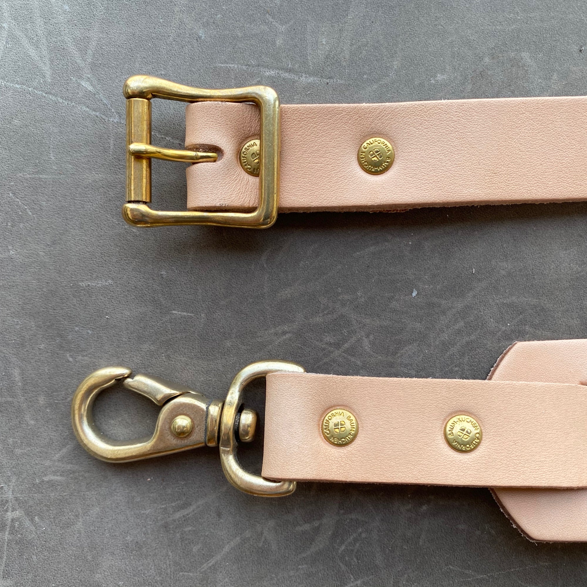 Genuine Leather Shoulder Strap 90cm Length, Silver & Gold Buckle