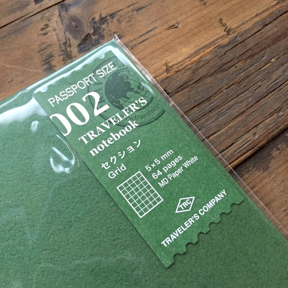 TRAVELER'S notebook 002 Grid Notebook | Passport Size TRAVELER'S notebook 002 Grid Notebook | Passport Size